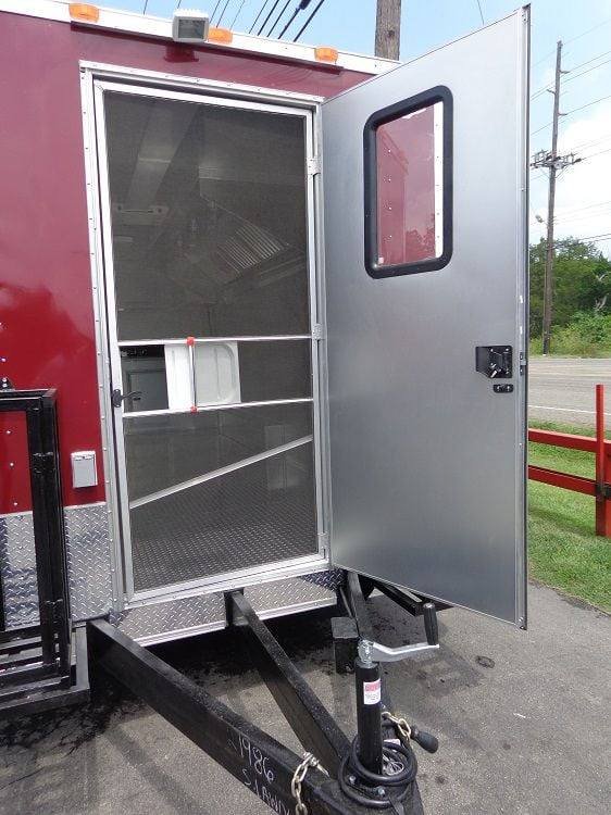 Concession Trailer 8.5′ x 20′ Red – Custom Enclosed Event Food Kitchen — photo 2