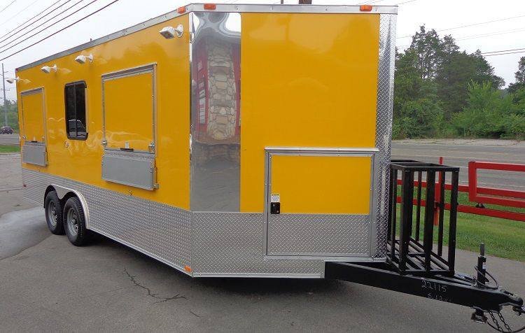 Concession Trailer 8.5’x18′ Yellow – Event Catering Vending Food — photo 3