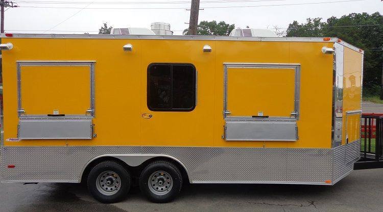 Concession Trailer 8.5’x18′ Yellow – Event Catering Vending Food — photo 4