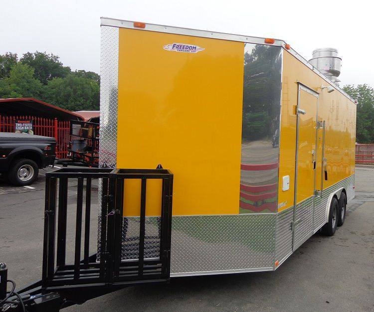 Concession Trailer 8.5’x18′ Yellow – Event Catering Vending Food — photo 2