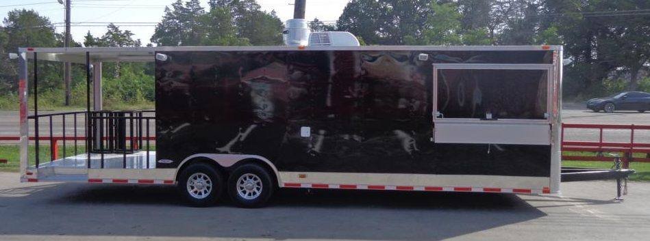 Concession Trailer 8.5’x30′ Black – BBQ Smoker Event Food Catering — photo 4