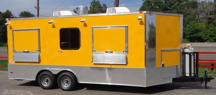 Concession Trailer 8.5’x18′ Vending Event Catering Food (Yellow) — photo 2