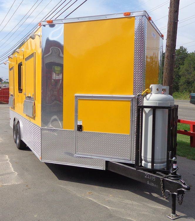 Concession Trailer 8.5’x18′ Vending Event Catering Food (Yellow) — photo 5