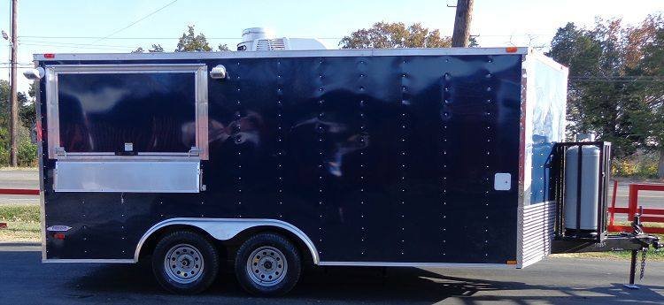 Concession Trailer 8.5’x16′ Indigo Blue – Catering Event Vending Food — photo 3