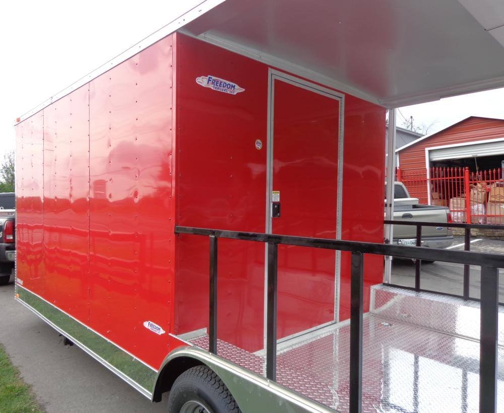 Concession Trailer 8.5′ x 24′ Red – BBQ Event Food Catering — photo 13