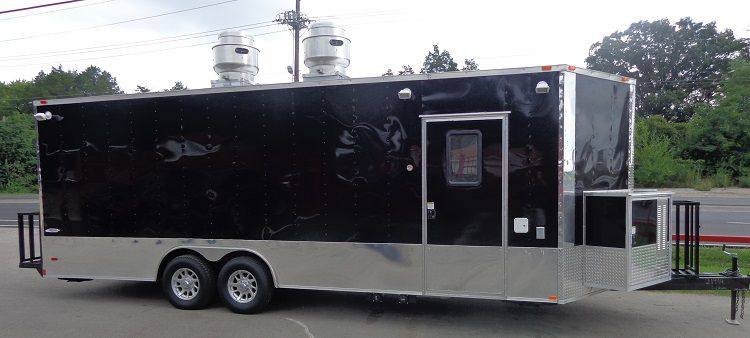 Concession Trailer 8.5′ x 24′ Event Catering Kitchen – Black — photo 2