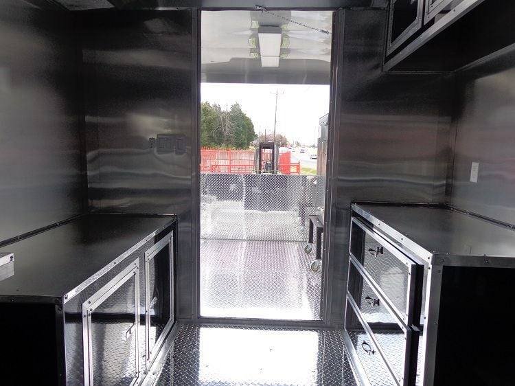 Concession Trailer 8.5′ x 20′ Black – BBQ Smoker Food Vending — photo 5