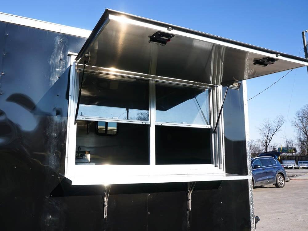 Concession Trailer 8.5′ X 24′ Black BBQ Food Event Catering — photo 11