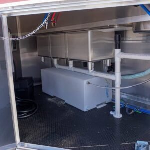 8.5 x 22 BBQ concession trailer red with 8-foot porch - view 13