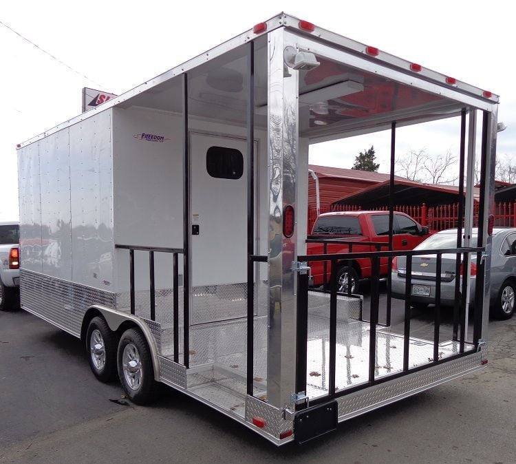 Concession Trailer 8.5’x20′ White – Food Event Catering BBQ Smoker — photo 11