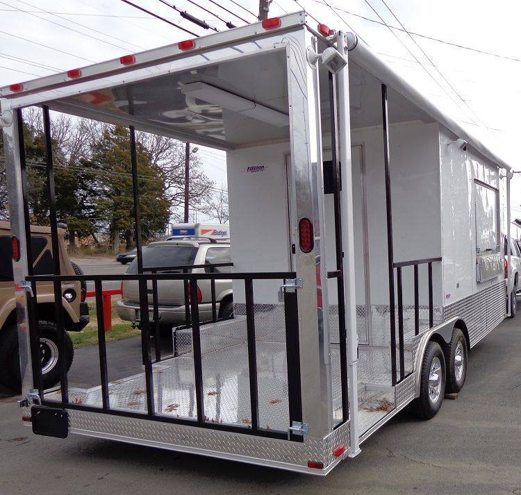 Concession Trailer 8.5’x20′ White – Food Event Catering BBQ Smoker — photo 10