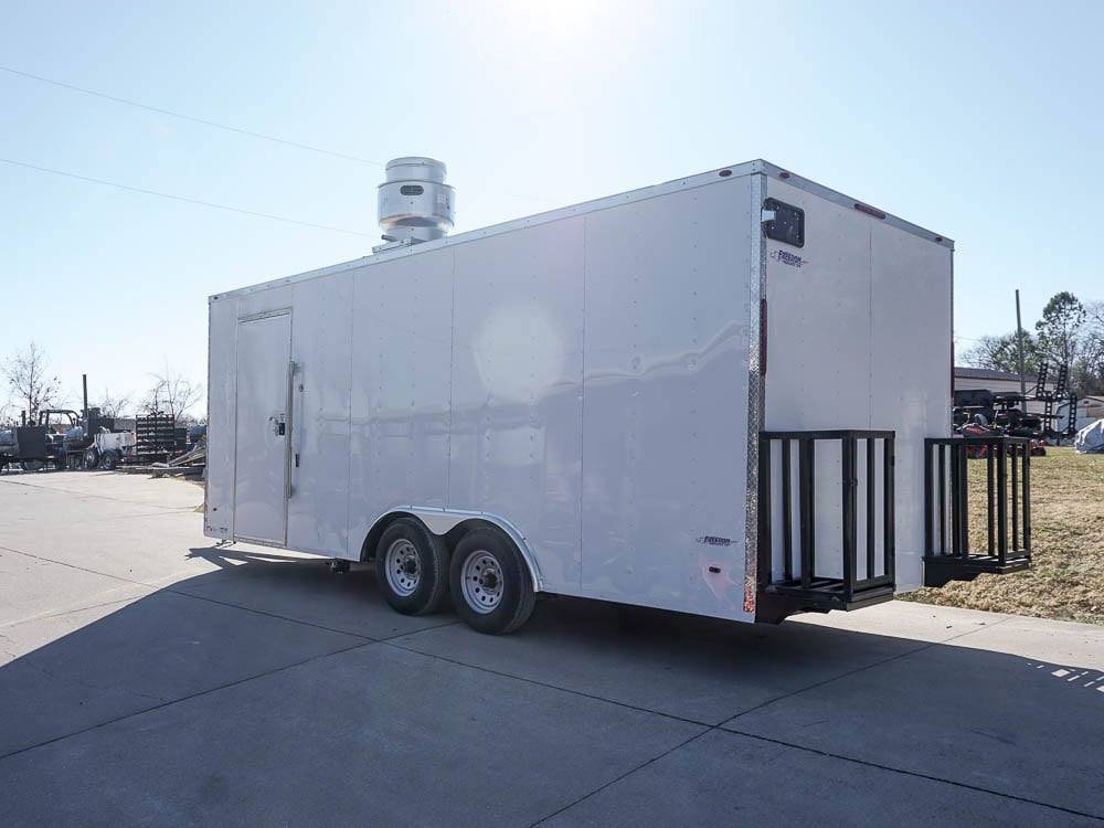 Concession Trailer 8.5×20 White Vending Trailer — photo 8
