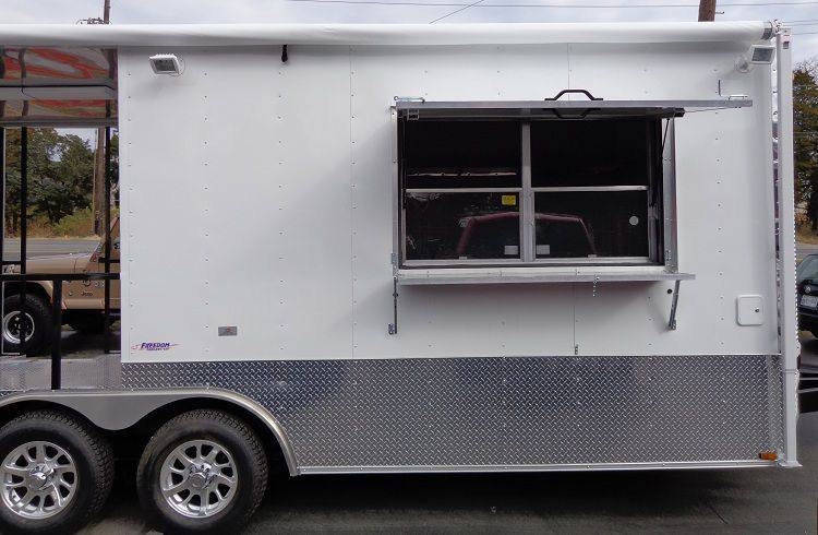 Concession Trailer 8.5’x20′ White – Food Event Catering BBQ Smoker — photo 6
