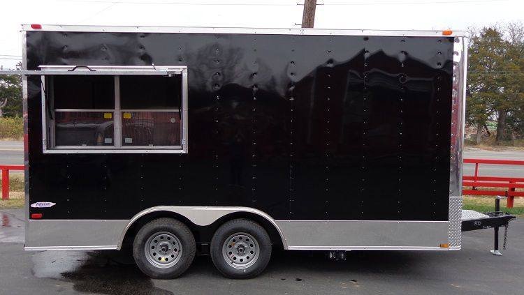 Concession Trailer 8.5’x16′ Black – Food Event Catering Vending — photo 5