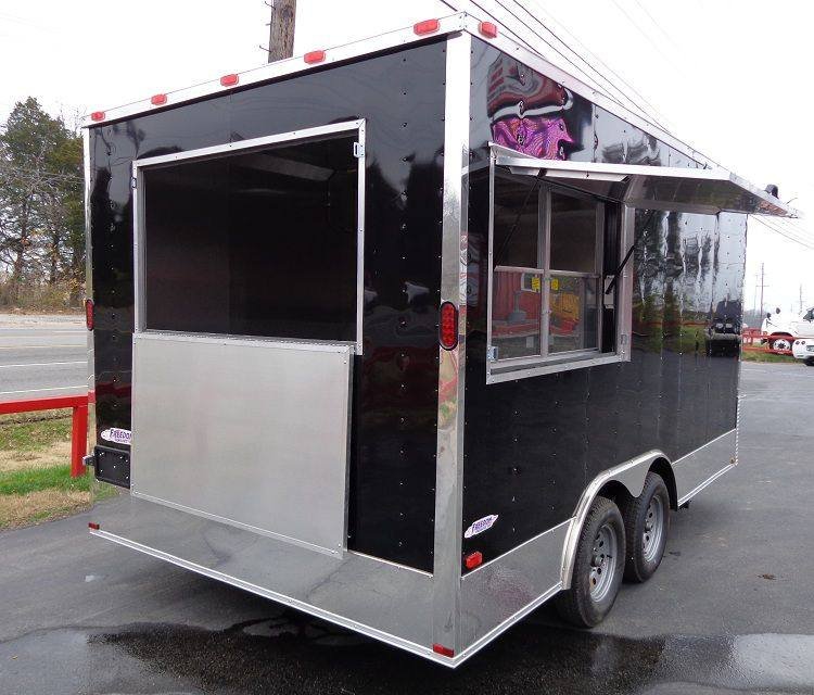 Concession Trailer 8.5’x16′ Black – Food Event Catering Vending — photo 6