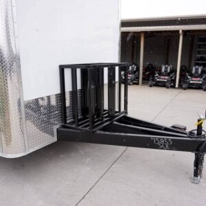 8.5 x 18 White Custom Trailer with 8-foot commercial grease hood - view 11