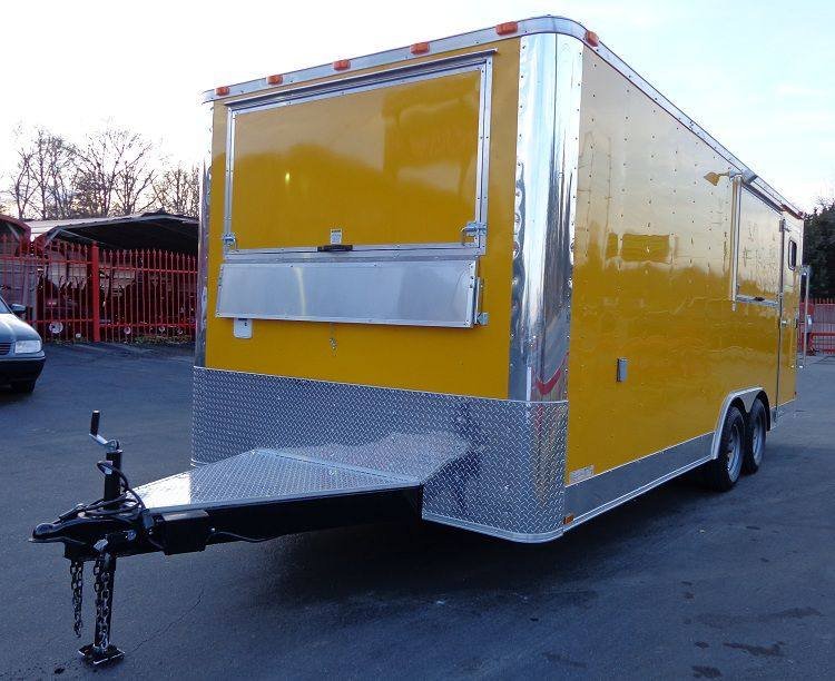Concession Trailer 8.5’x20′ Yellow – Event Catering Vending Food — photo 11