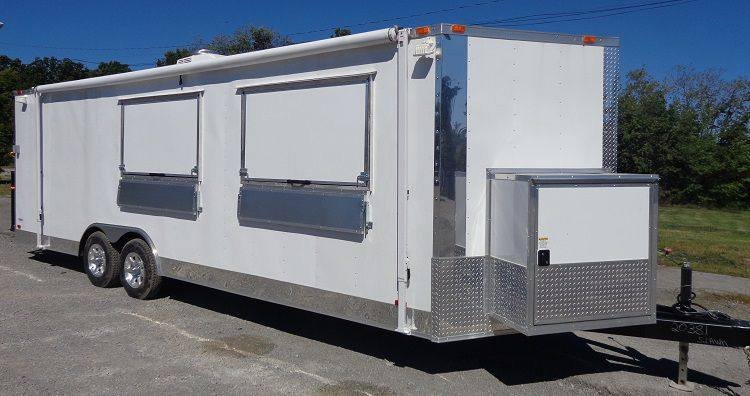 Concession Trailer 8.5’x24′ White – Food Catering Event Vending — photo 4