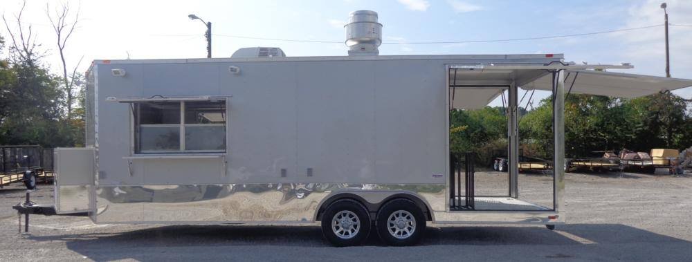 Concession Trailer 8.5′ x 24′ Silver – Vending Food Catering Kitchen — photo 15