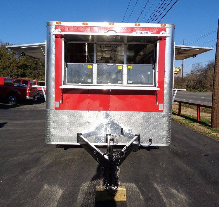 Concession Trailer 8.5’x30′ Red – Smoker BBQ Event Catering — photo 3
