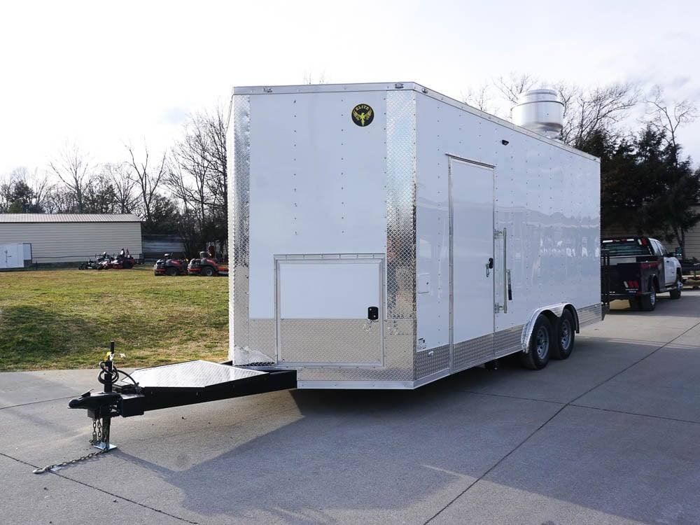 Concession Trailer 8.5′ X 18′ White Food Event Catering — photo 3