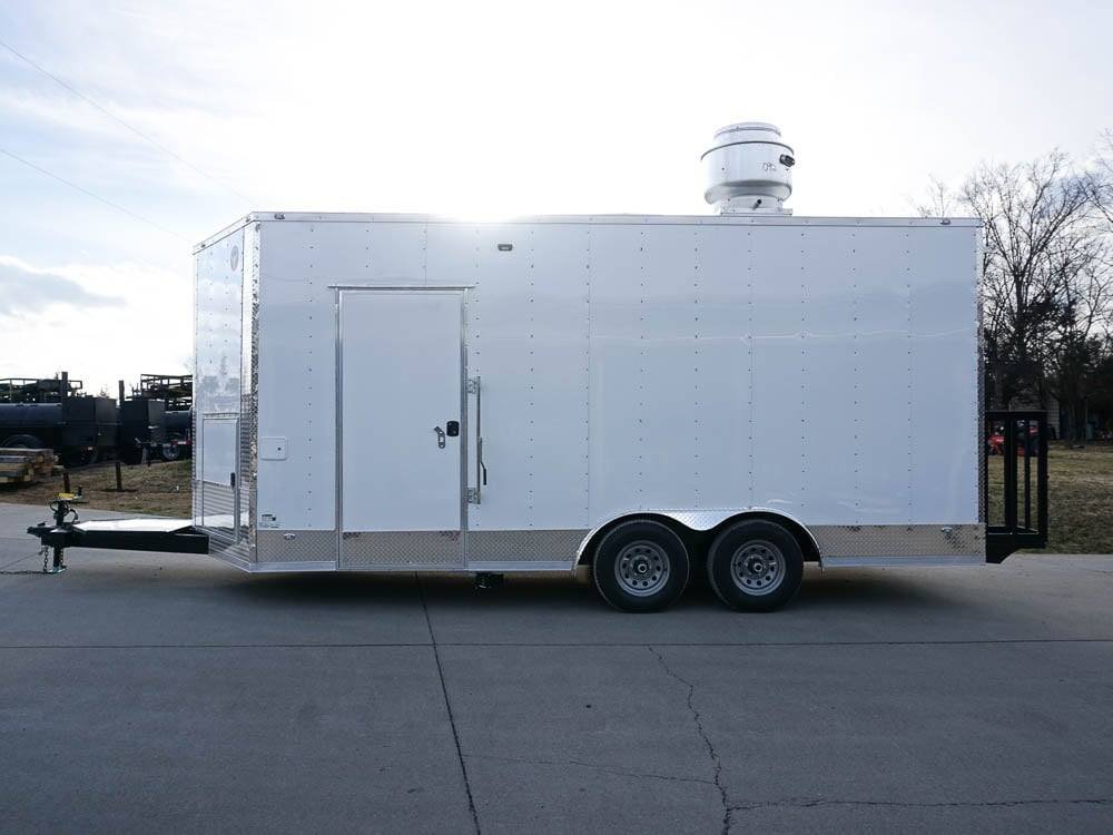 Concession Trailer 8.5′ X 18′ White Food Event Catering — photo 4