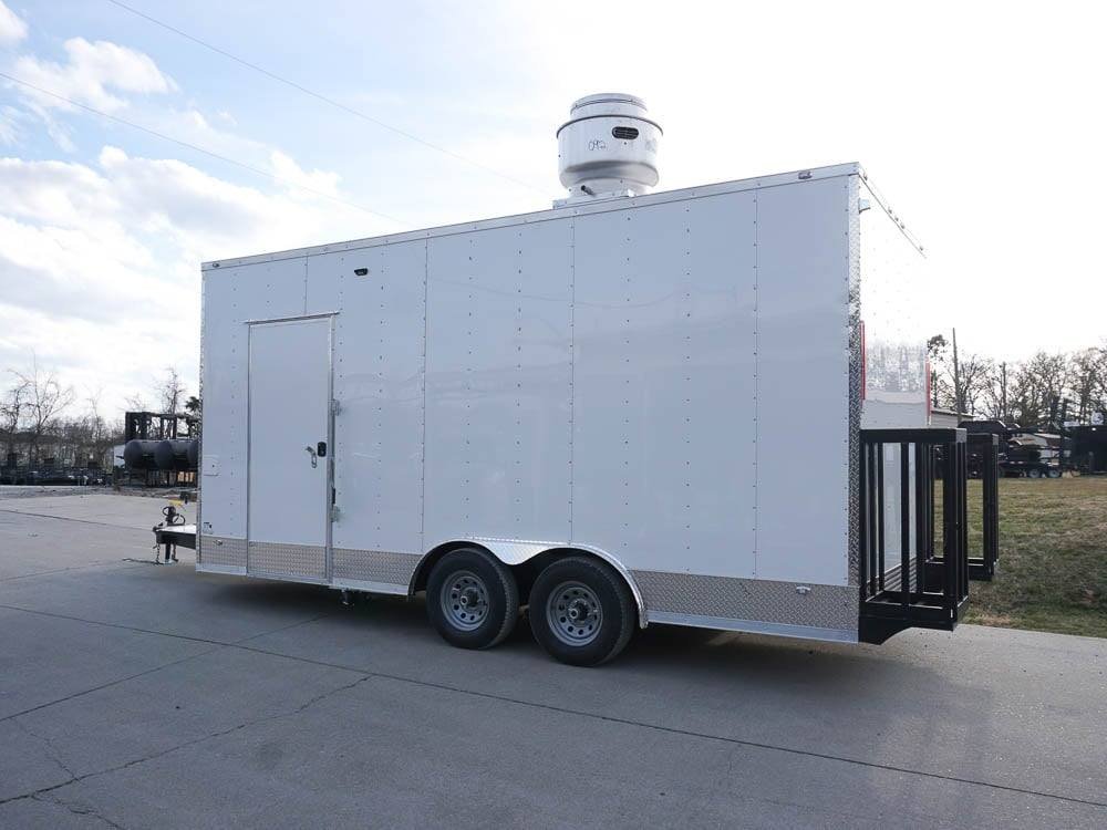 Concession Trailer 8.5′ X 18′ White Food Event Catering — photo 5