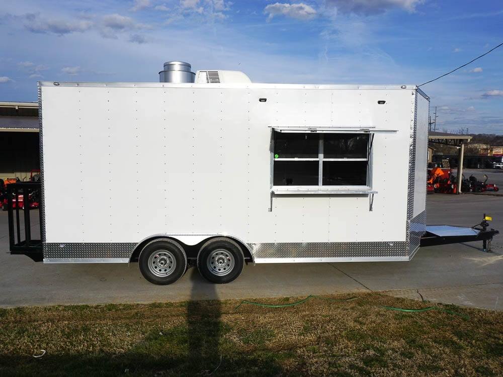 Concession Trailer 8.5′ X 18′ White Food Event Catering — photo 10