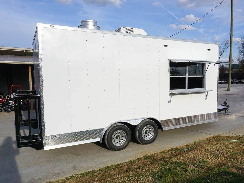 Concession Trailer 8.5′ X 18′ White Food Event Catering — photo 11