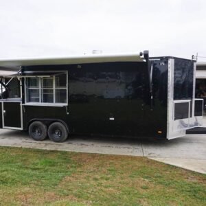 Concession Trailer 8.5'x24' With 6' BBQ Porch and Appliances