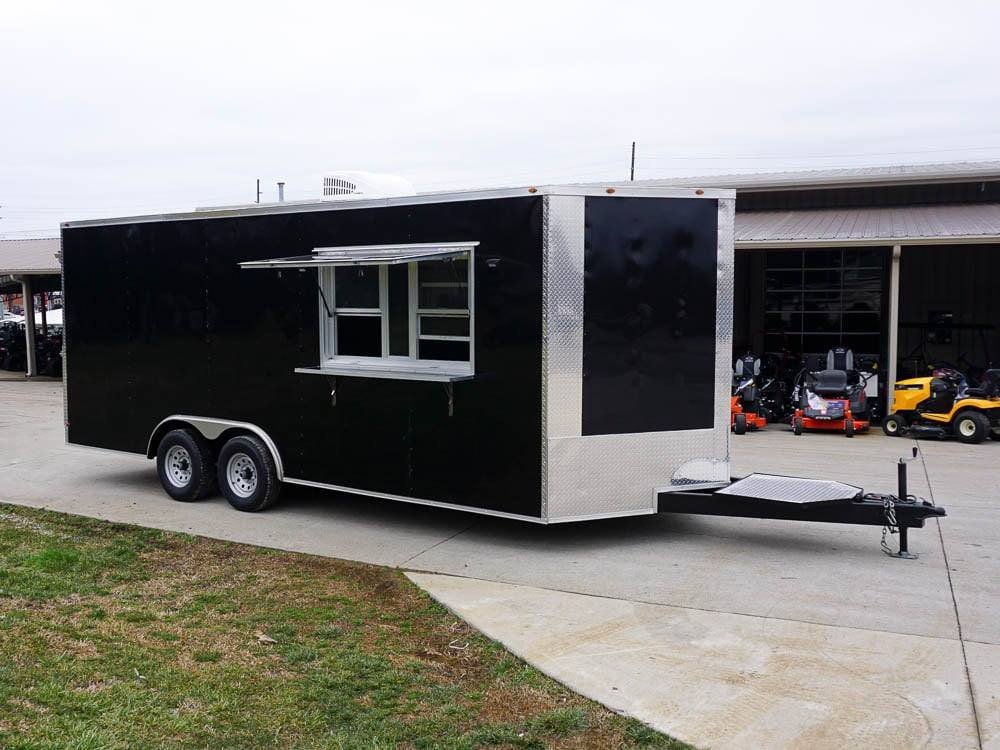 8.5′ x 20′ Concession Food Trailer Black Event Catering Elite — photo 8