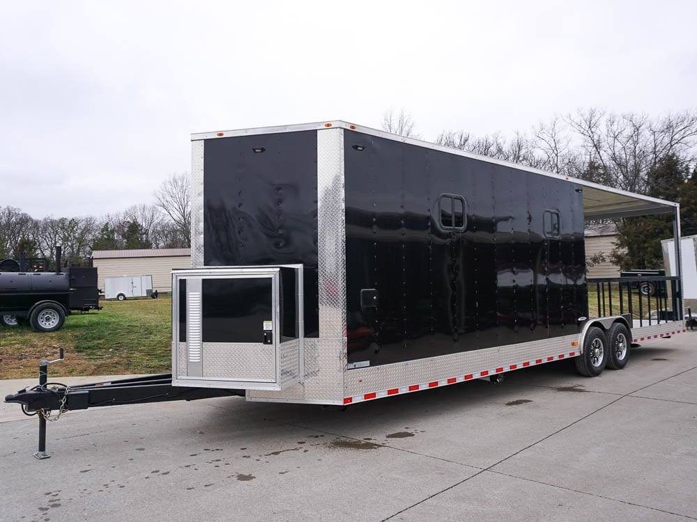 Concession Trailer 8.5′ x 30′ Custom BBQ Porch Event Catering — photo 2