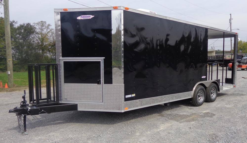 Concession Trailer 8.5’x20′ Black – BBQ Smoker Enclosed Food Kitchen — photo 11
