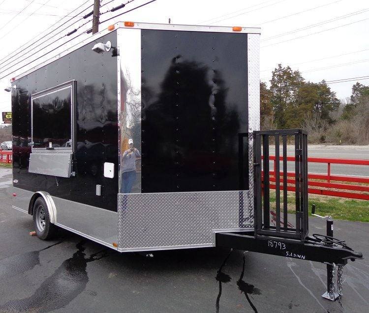 Concession Trailer 8.5’x12′ Black – Food Catering Event Vending — photo 3