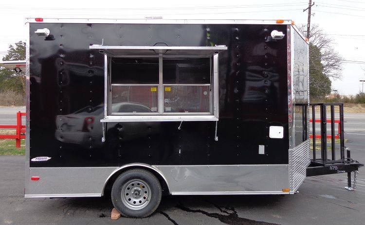 Concession Trailer 8.5’x12′ Black – Food Catering Event Vending — photo 6