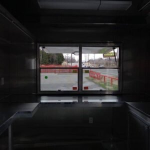 8.5 x 12 Black Vending Trailer with 42-inch vent hood and dual windows - view 13