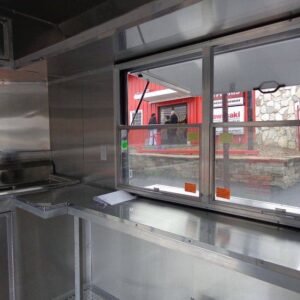 8.5 x 12 Black Vending Trailer with 42-inch vent hood and dual windows - view 15