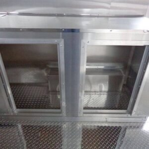8.5 x 12 Black Vending Trailer with 42-inch vent hood and dual windows - view 12