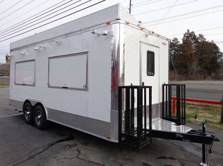Concession Trailer 8.5’x20′ White – Vending Event Food Catering — photo 2