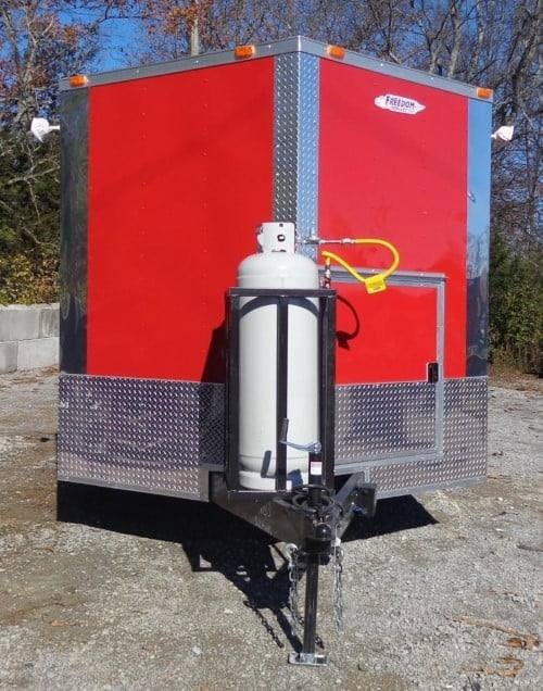 8.5′ x 16′ Red Catering Event Concession Food Trailer — photo 6