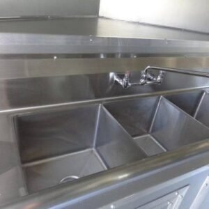 8.5 x 16 red event trailer with ergonomic counters - view 13