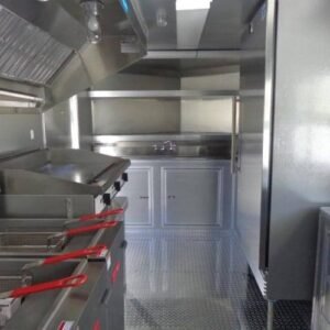 8.5 x 16 vibrant red trailer with ergonomic counters - view 12