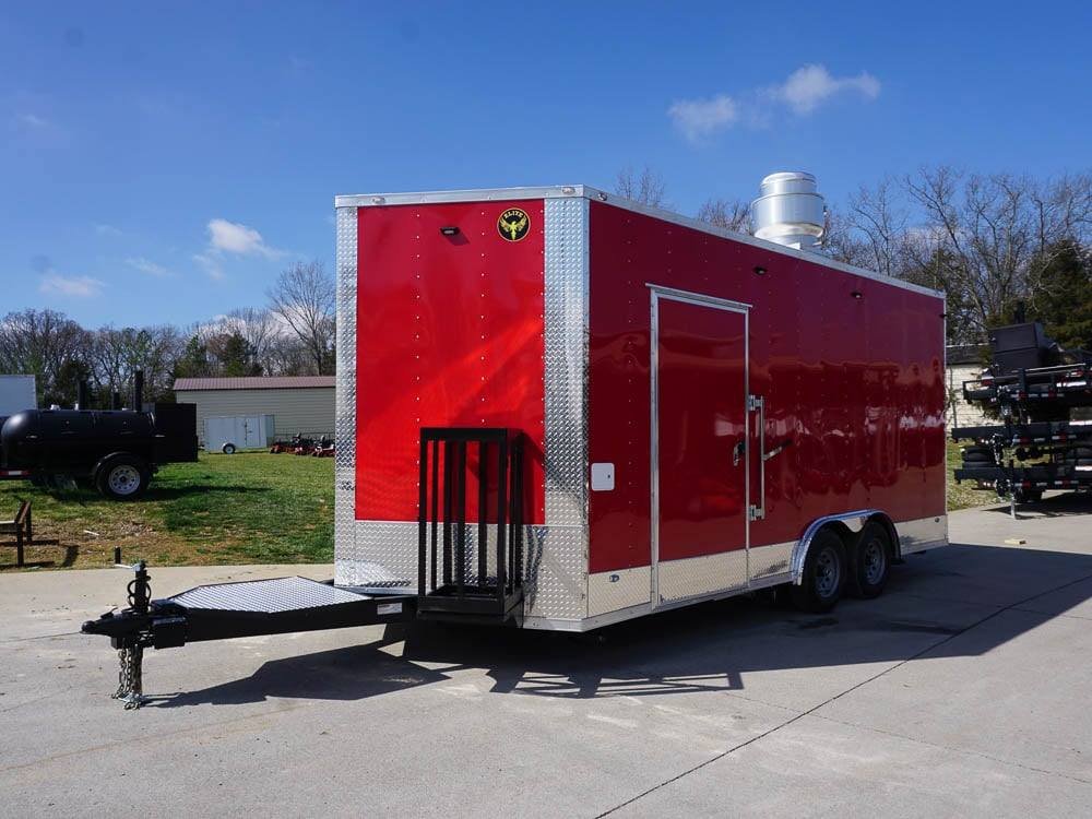 Concession Trailer 8.5′ x 18′ Red Food Event Catering — photo 3