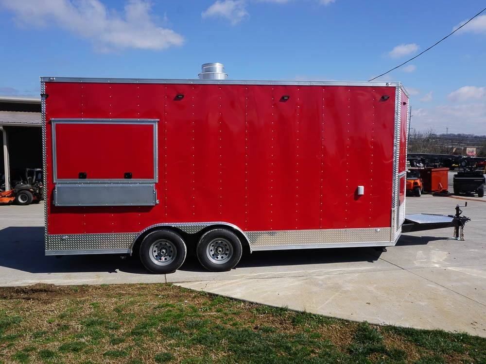 Concession Trailer 8.5′ x 18′ Red Food Event Catering — photo 4