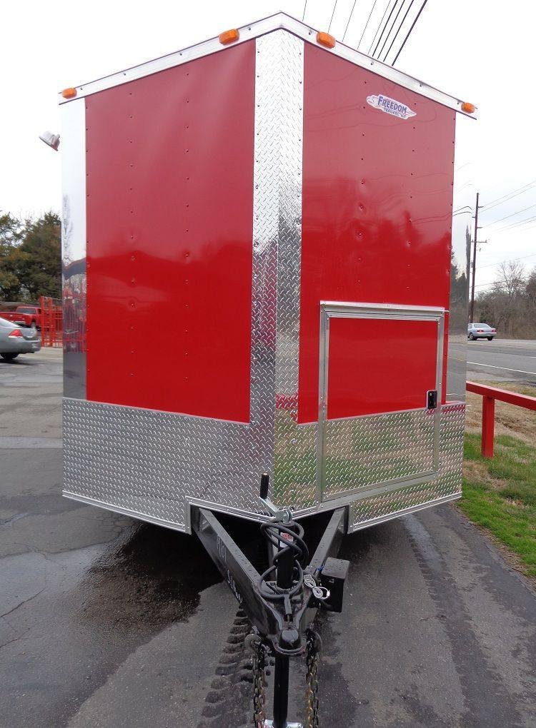 Concession Trailer 8.5’x24′ Red – BBQ Smoker Food Event — photo 3