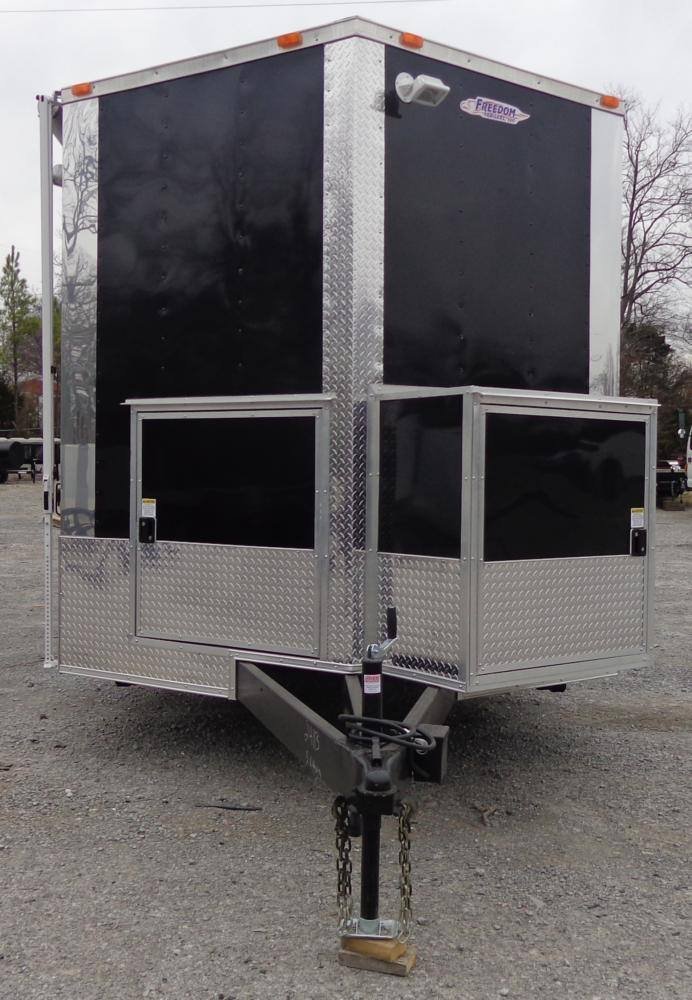 Concession Trailer 8.5 x 24′ Black BBQ Food Event Catering — photo 3