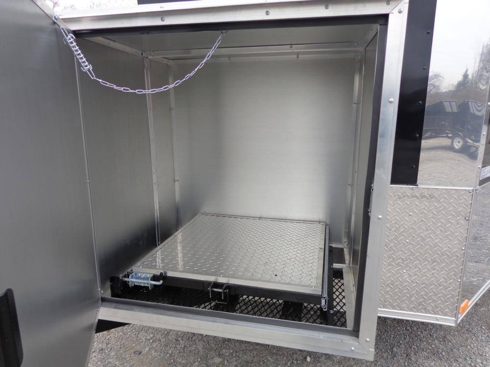 Concession Trailer 8.5 x 24′ Black BBQ Food Event Catering — photo 8