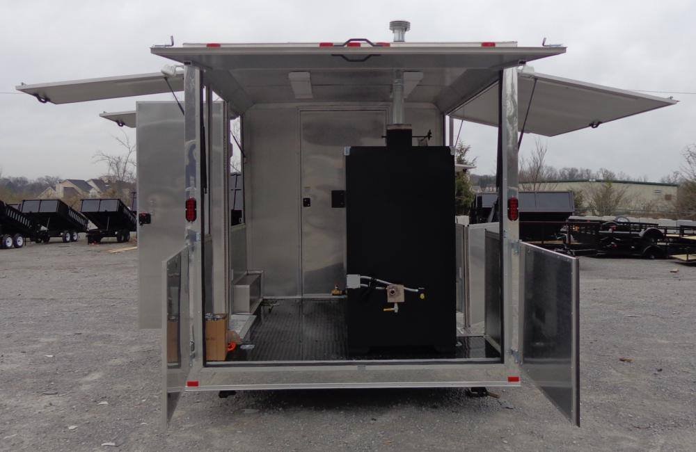 Concession Trailer 8.5 x 24′ Black BBQ Food Event Catering — photo 2