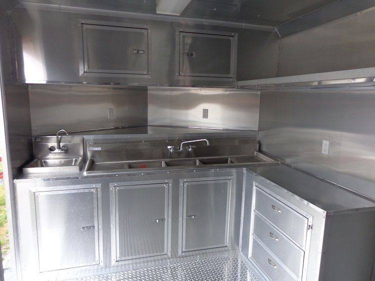Concession Trailer 8.5’x30′ BBQ Smoker Food Vending (Charcoal Grey) — photo 2