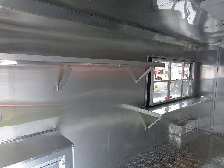 Concession Trailer 8.5’x30′ BBQ Smoker Food Vending (Charcoal Grey) — photo 3